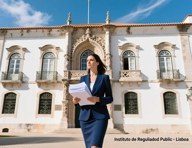 Edifício governamental português em Lisboa simbolizando a regulamentação e segurança do SRIJ nas apostas online